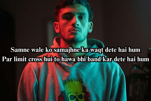 two line shayari badmash