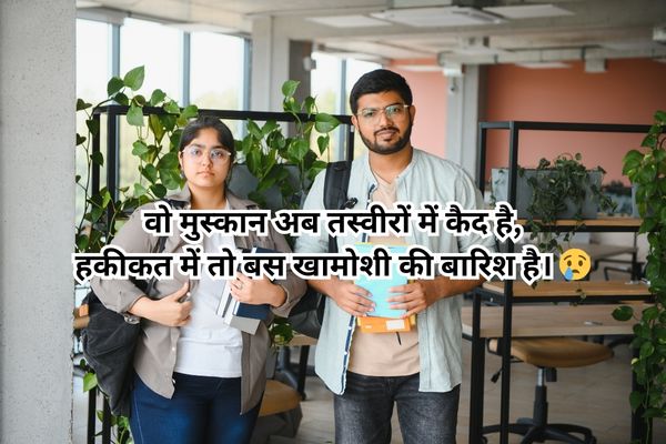 best 2 line hindi shayari emotional and deep