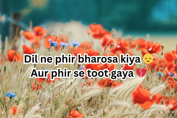broken shayari english
