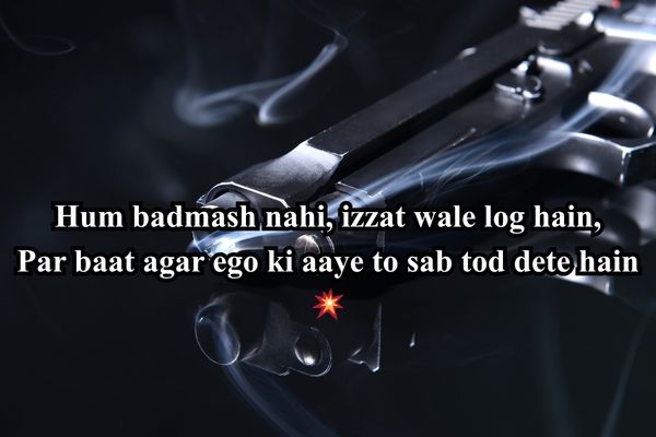 Royal Don attitude Shayari with confidence