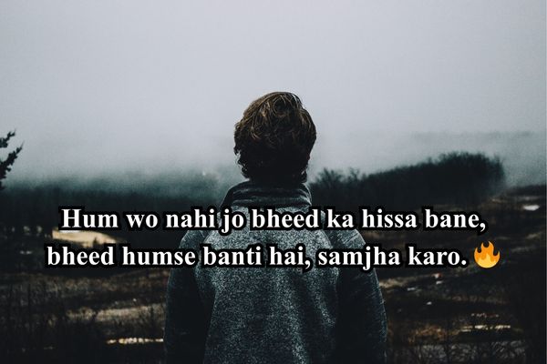 alone attitude shayari in English