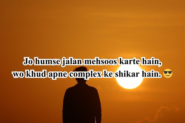 alone attitude shayari in English