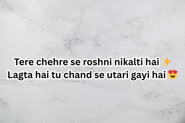 flirting shayari 2 line