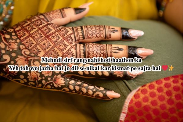 stylish easy front hand simple mehndi design wali shayari