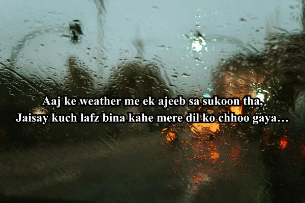 Unique shayari on weather today