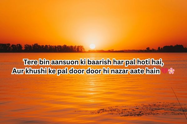 aansu shayari 2 line hindi for girl
